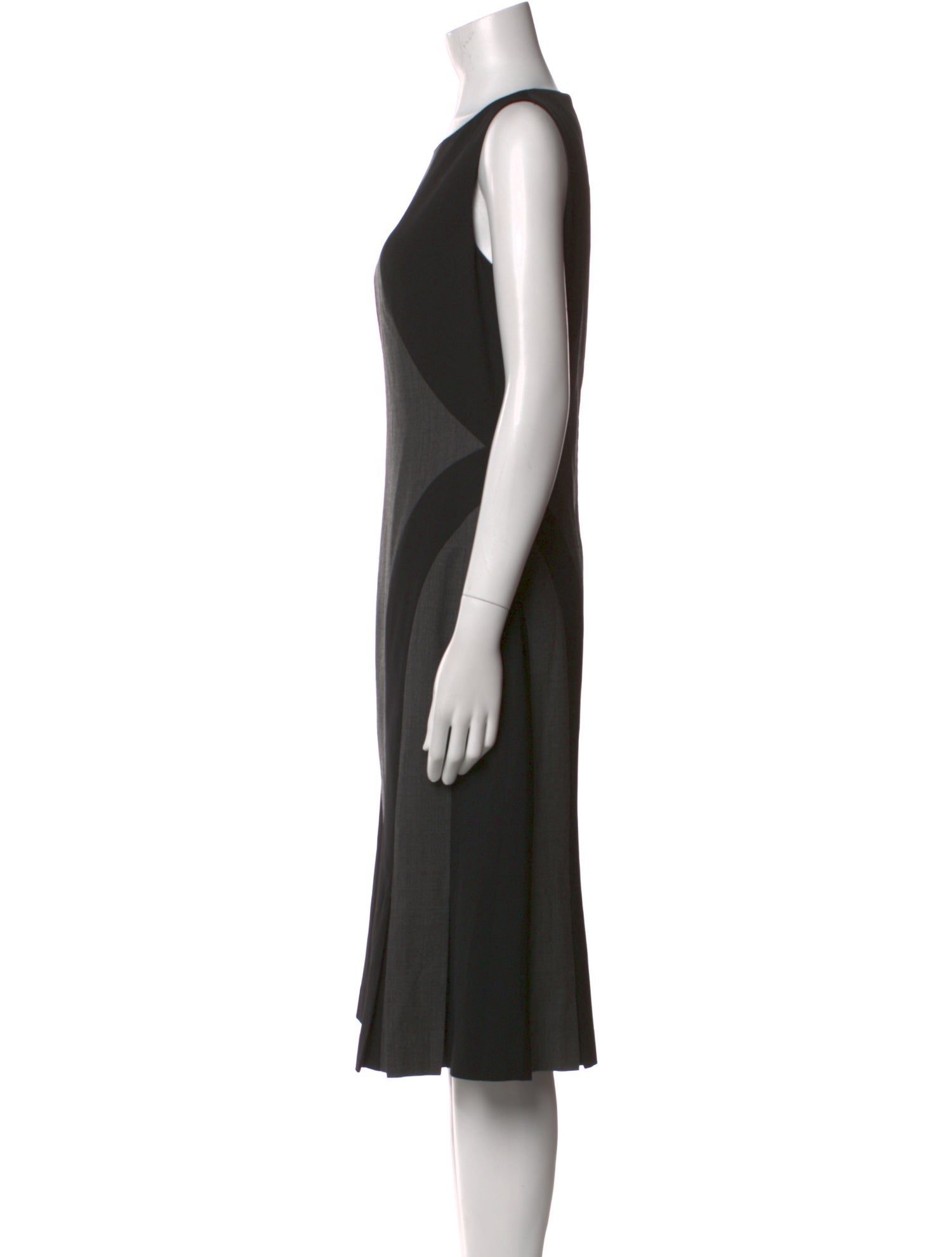 Michael Kors Virgin Wool Midi Length Dress