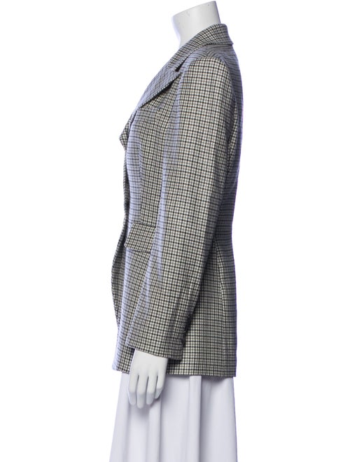 Michael Kors Virgin Wool Houndstooth Print Blazer