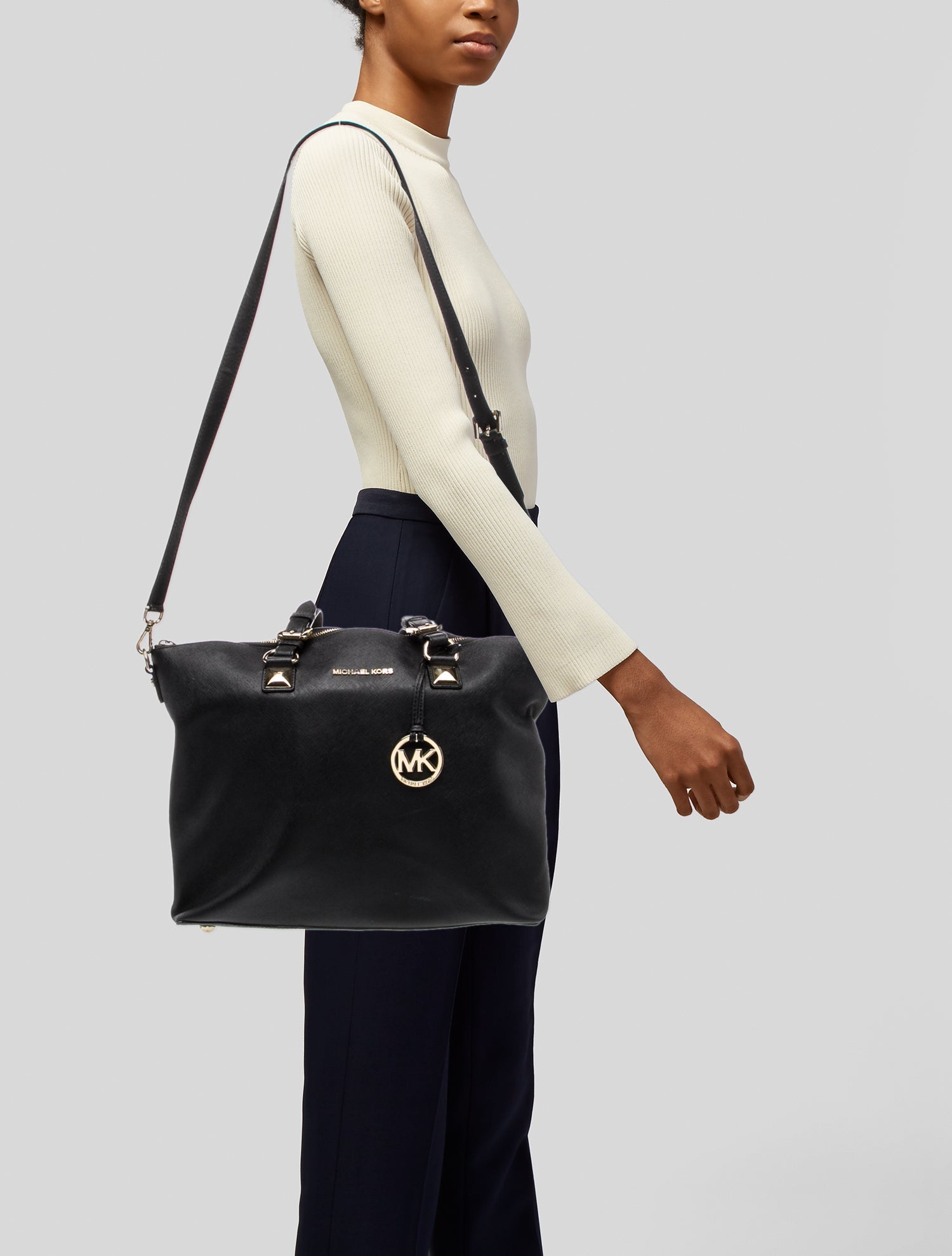 Michael Kors Saffiano Leather Shoulder Bag