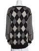 Michael Kors Collection Cashmere Plaid Print Sweater
