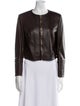 Michael Kors Collection Leather Biker Jacket