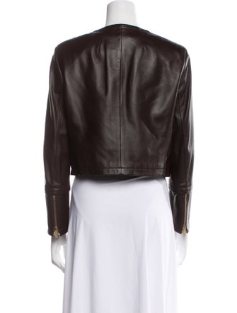 Michael Kors Collection Leather Biker Jacket