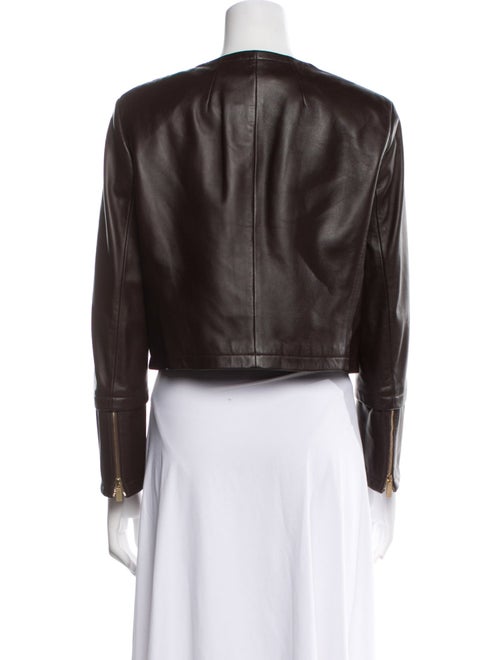 Michael Kors Collection Leather Biker Jacket