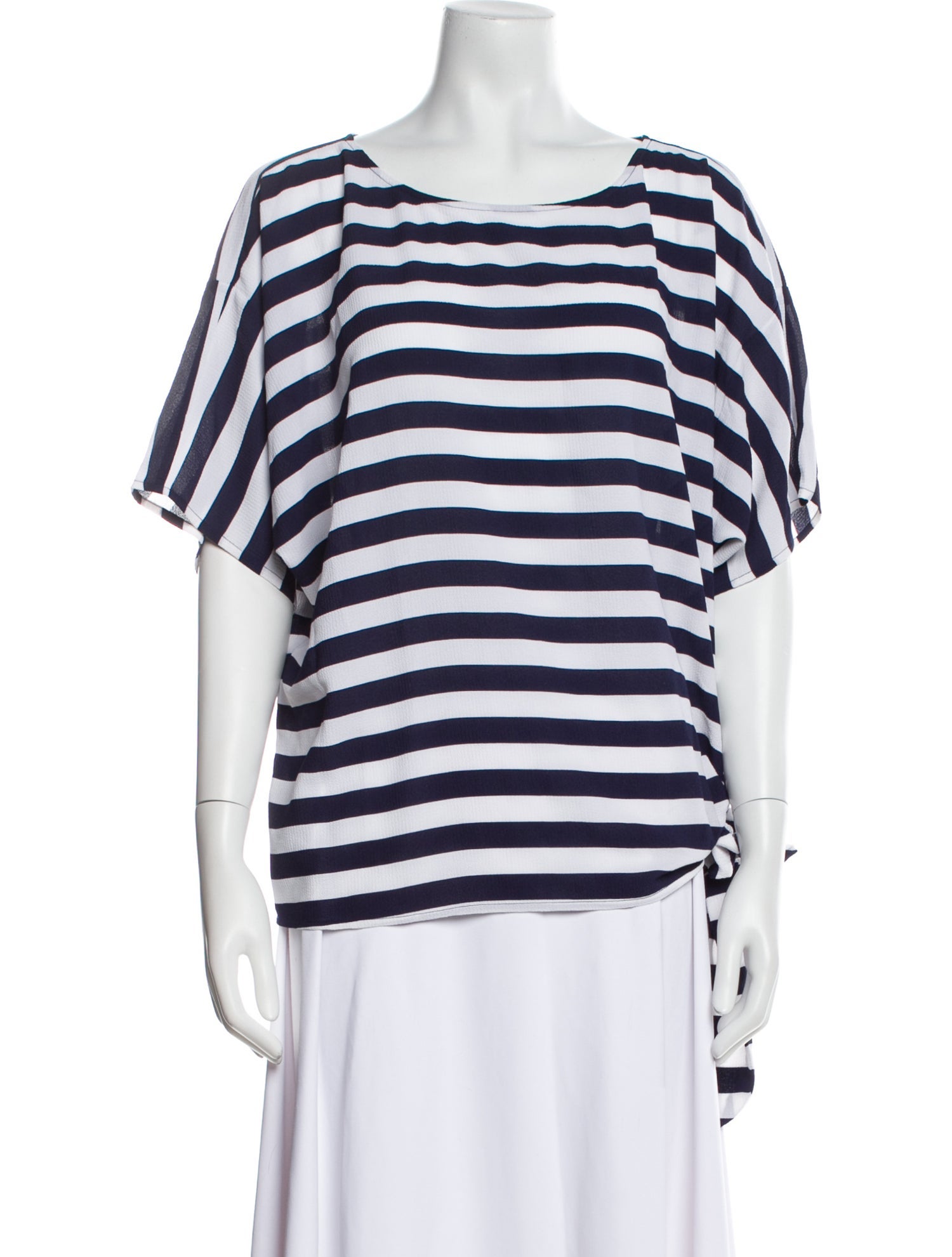 Michael Kors Striped Bateau Neckline Sweater