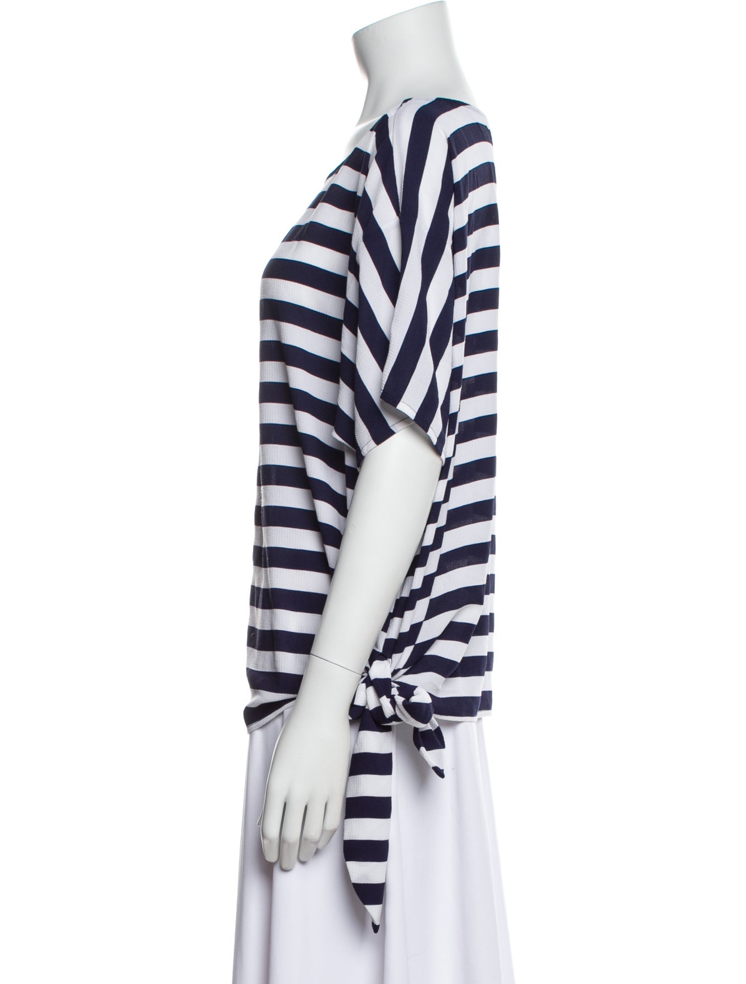 Michael Kors Striped Bateau Neckline Sweater