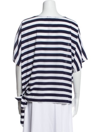 Michael Kors Striped Bateau Neckline Sweater