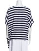 Michael Kors Striped Bateau Neckline Sweater