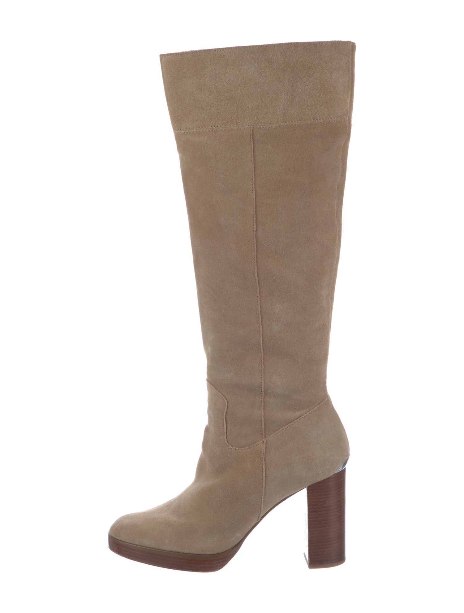Michael Kors Suede Colorblock Pattern Boots