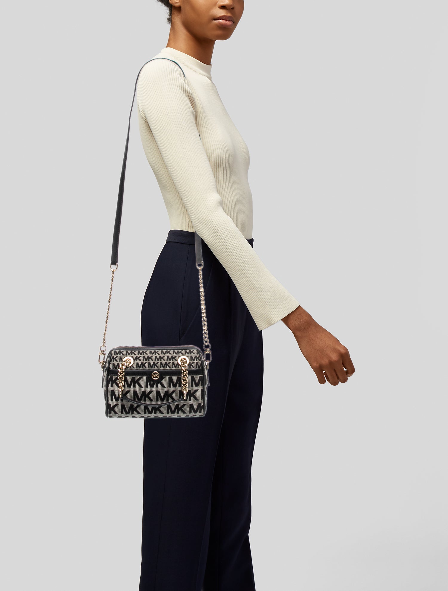 Michael Kors Canvas Top Handle Bag