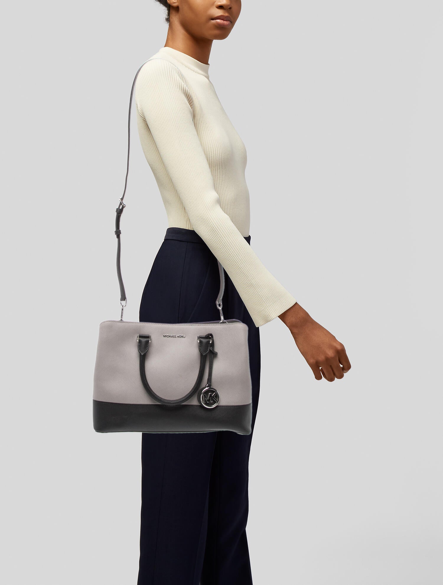 Michael Kors Saffiano Leather Top Handle Bag