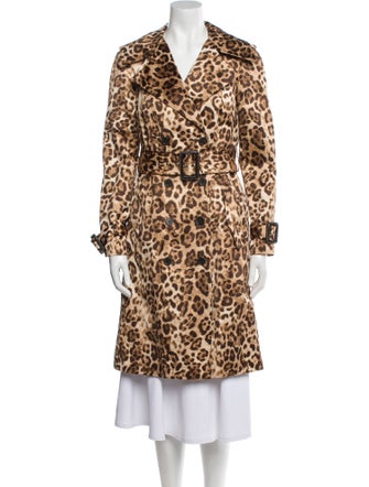Michael Kors Animal Print Trench Coat