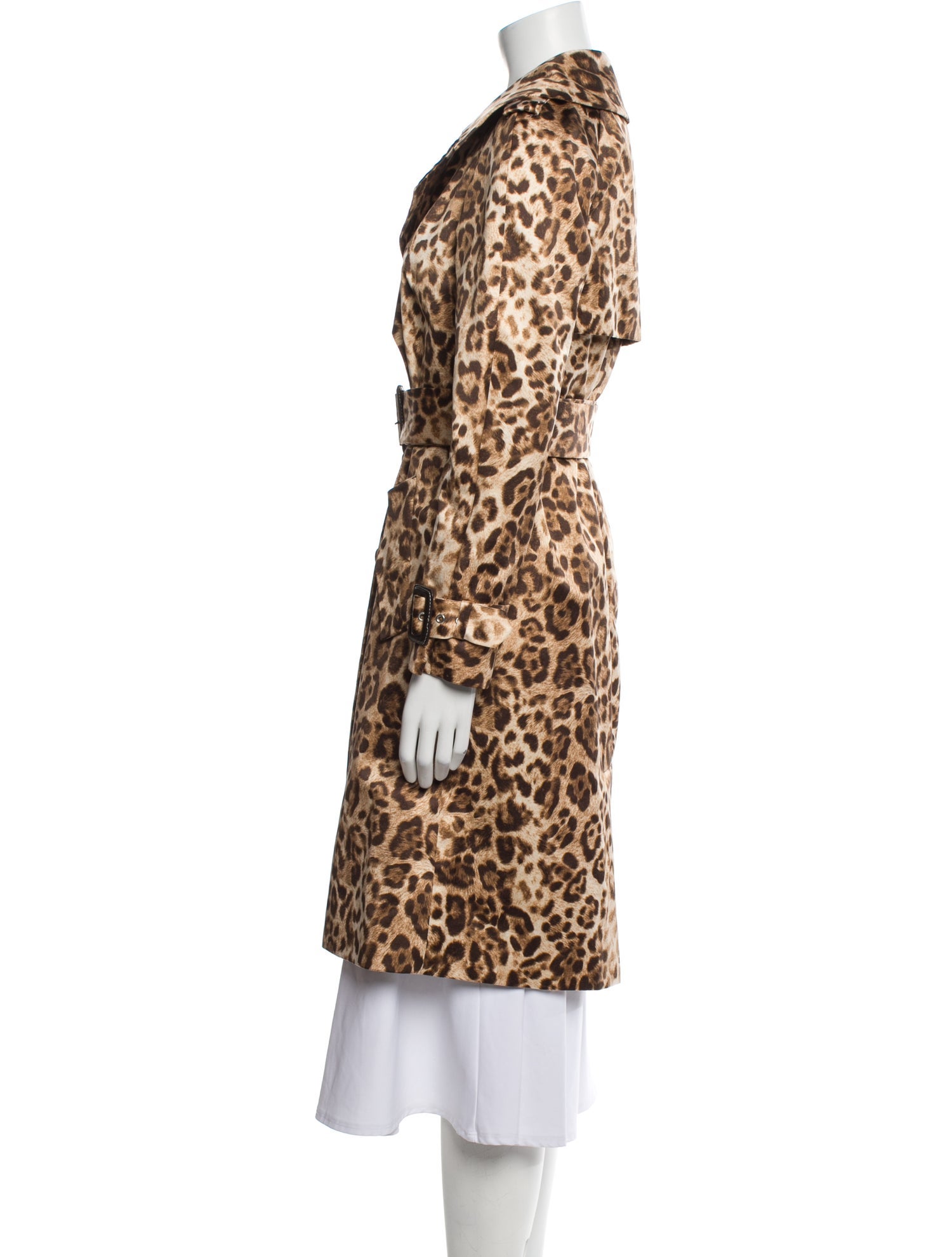 Michael Kors Animal Print Trench Coat