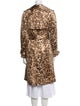 Michael Kors Animal Print Trench Coat