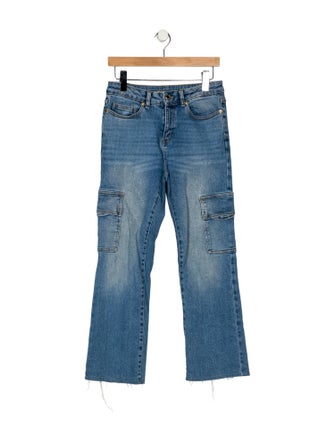 Michael Kors Mid-Rise Straight Leg Jeans