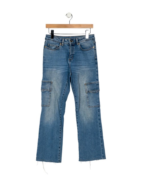 Michael Kors Mid-Rise Straight Leg Jeans