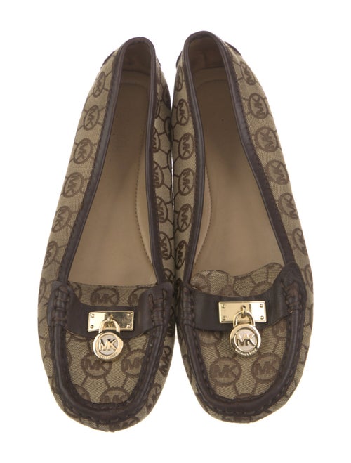 Michael Kors Signature Logo Canvas Loafers