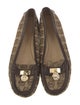 Michael Kors Signature Logo Canvas Loafers