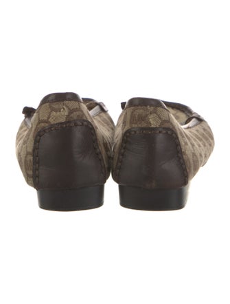 Michael Kors Signature Logo Canvas Loafers