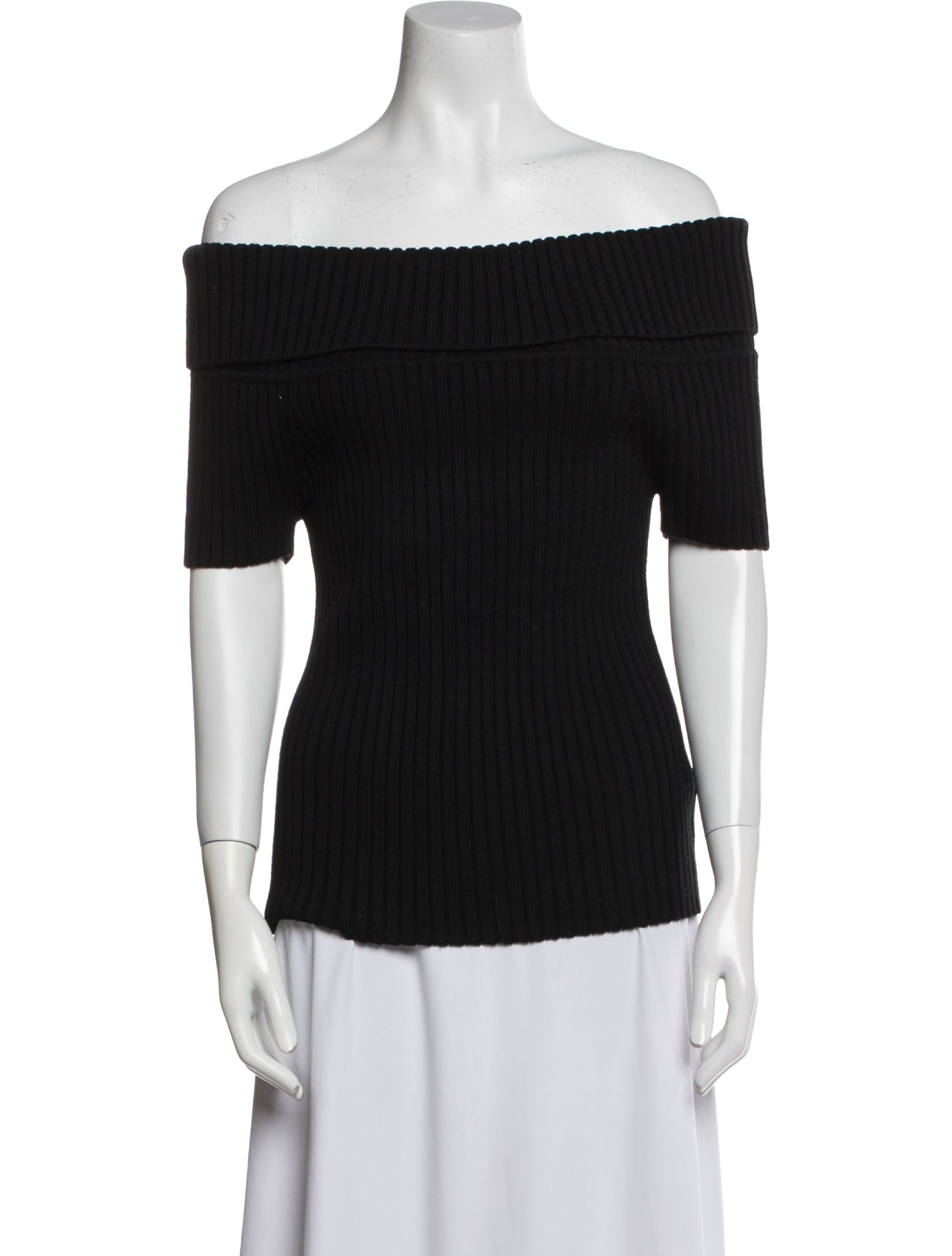 Michael Kors Merino Wool Off-The-Shoulder Top