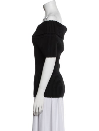 Michael Kors Merino Wool Off-The-Shoulder Top