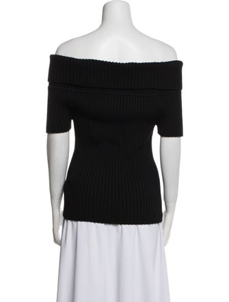Michael Kors Merino Wool Off-The-Shoulder Top