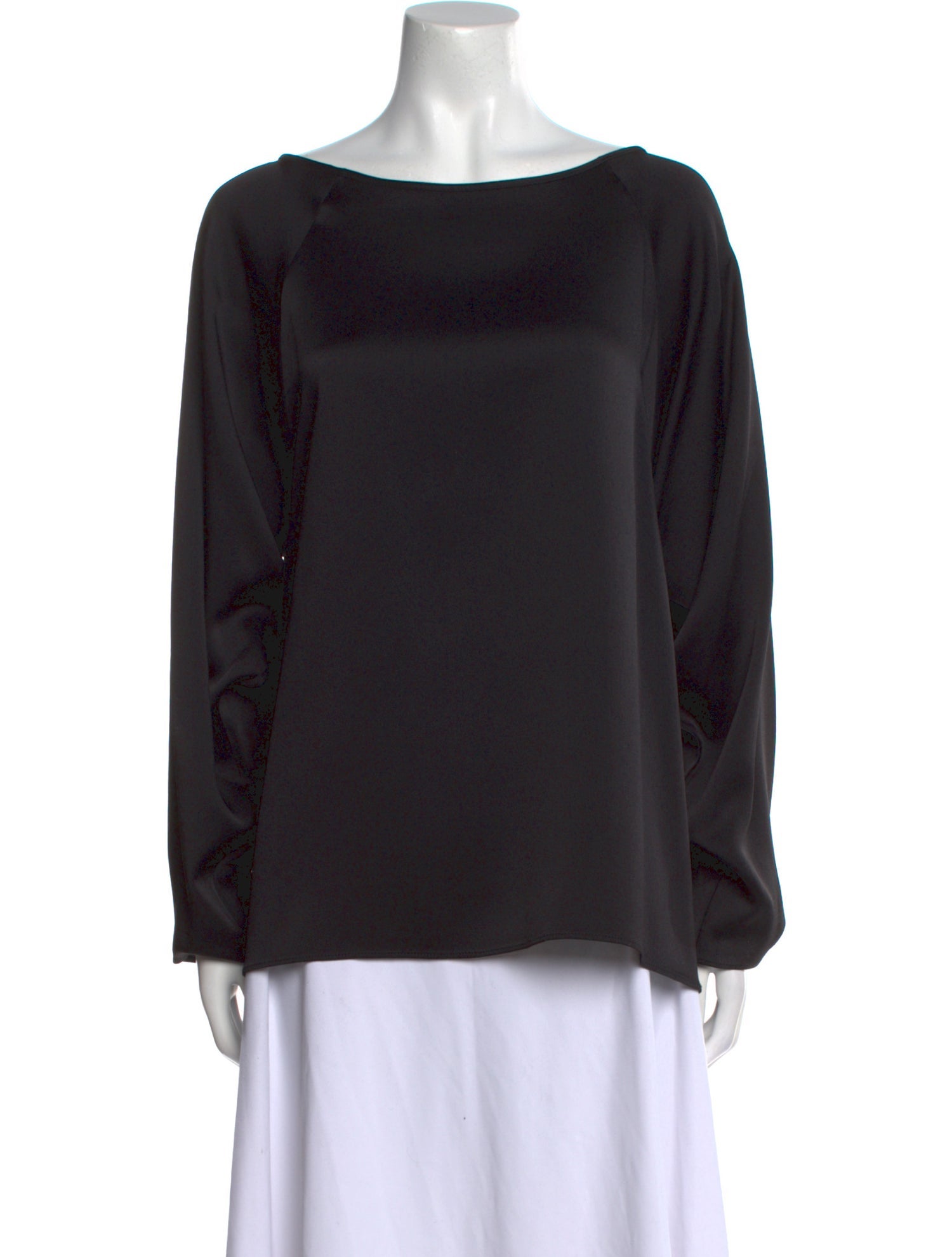 Michael Kors Bateau Neckline Long Sleeve Blouse