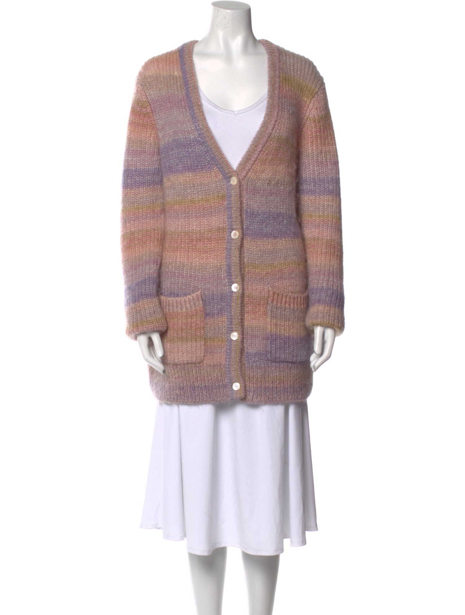 Michael Kors Mohair Striped Sweater