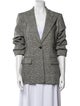 Michael Kors Virgin Wool Plaid Print Blazer