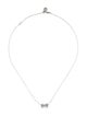 Michael Kors Crystal Barrel Pendant Necklace
