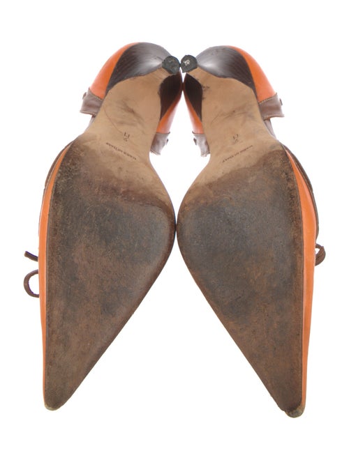 Michael Kors Leather Animal Print D'Orsay Pumps