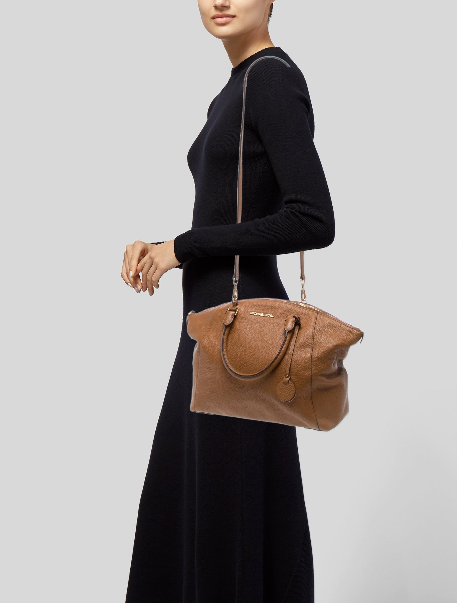 Michael Kors Leather Top Handle Bag