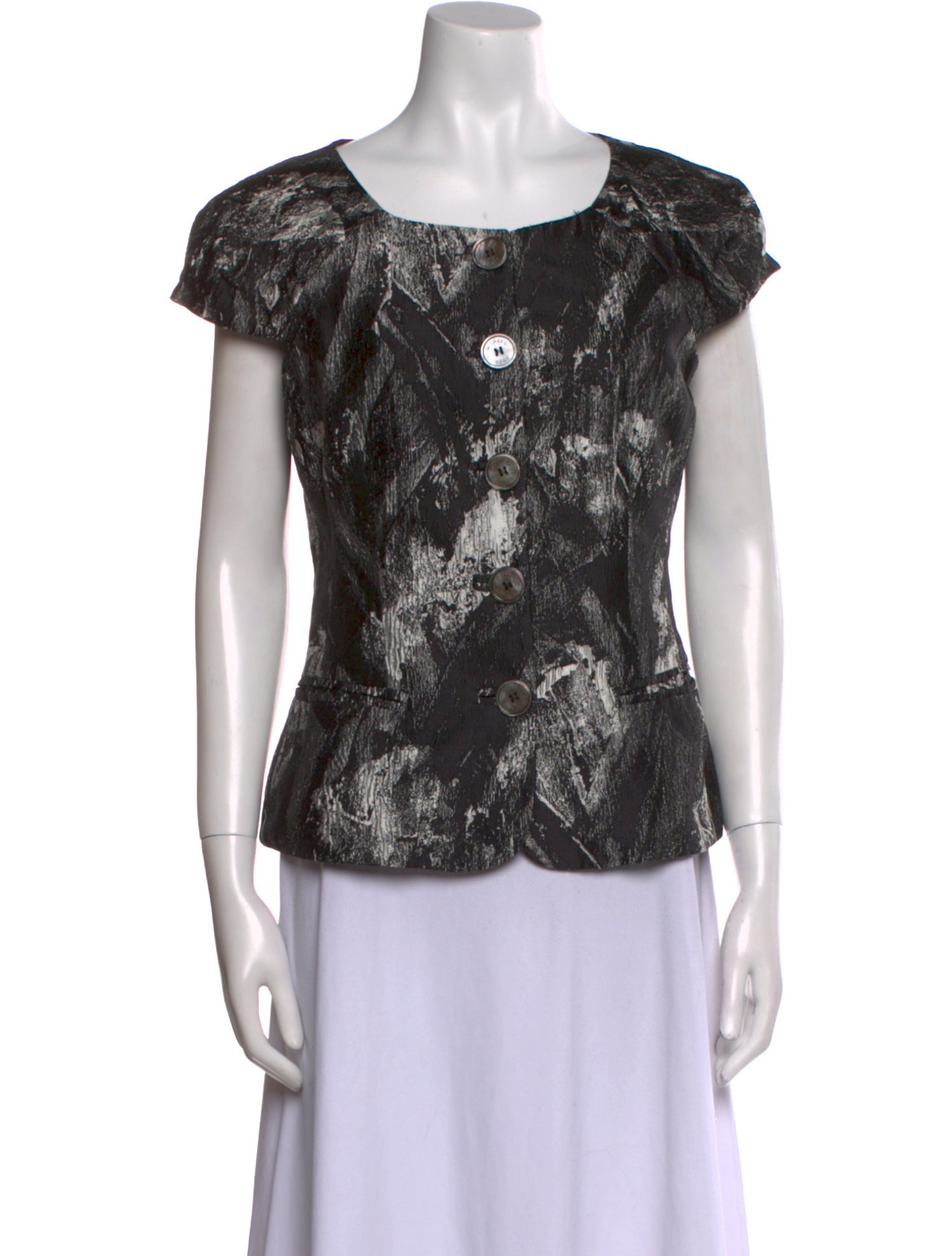 Michael Kors Silk Printed Top