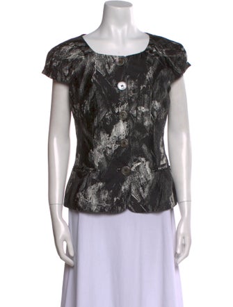 Michael Kors Silk Printed Top