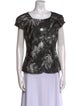 Michael Kors Silk Printed Top
