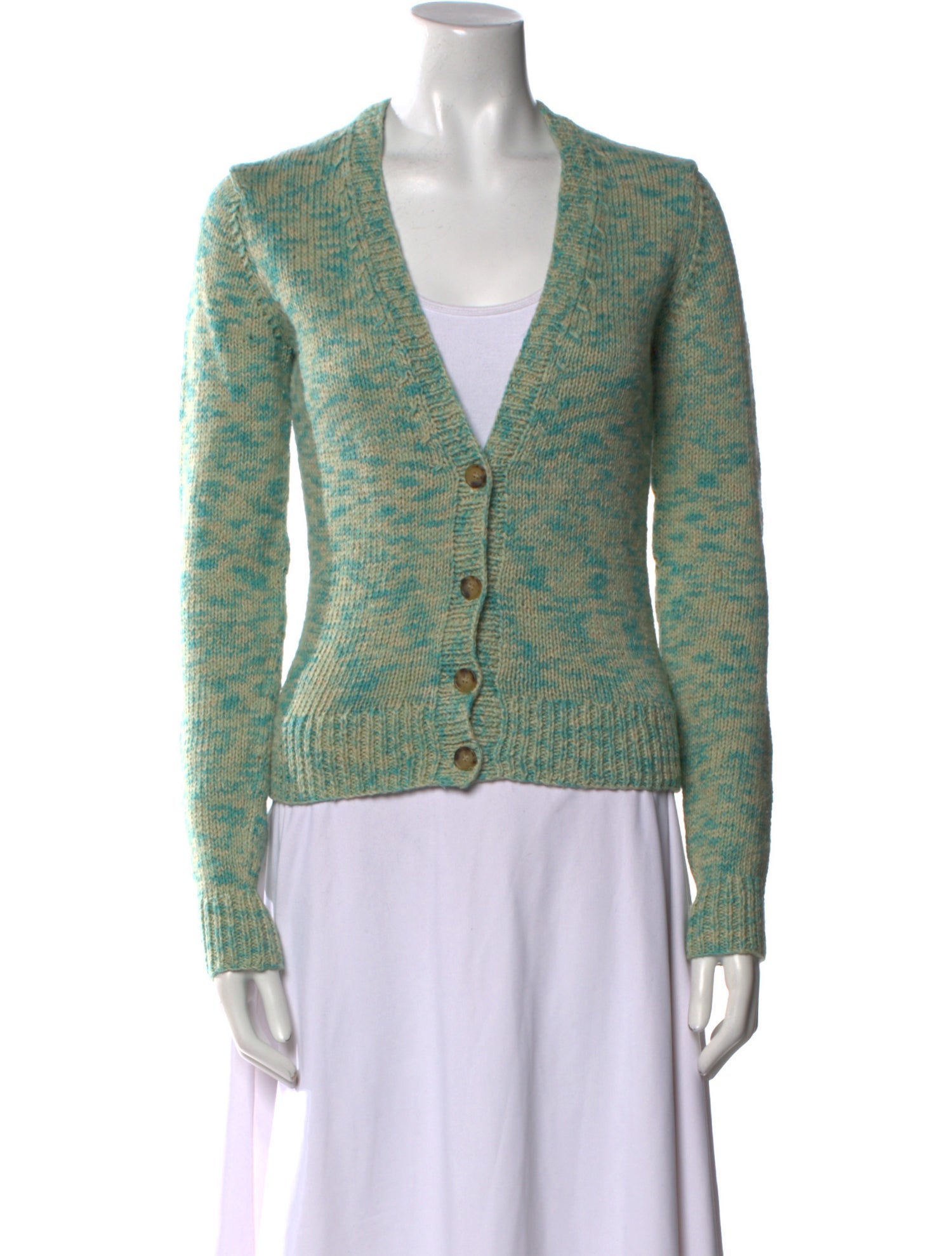 Michael Kors Printed V-Neck Sweater