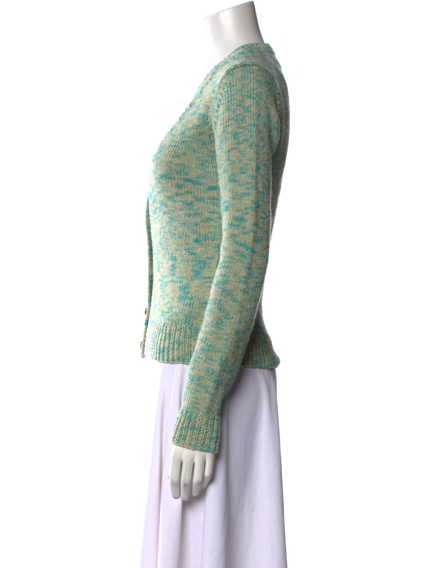 Michael Kors Printed V-Neck Sweater