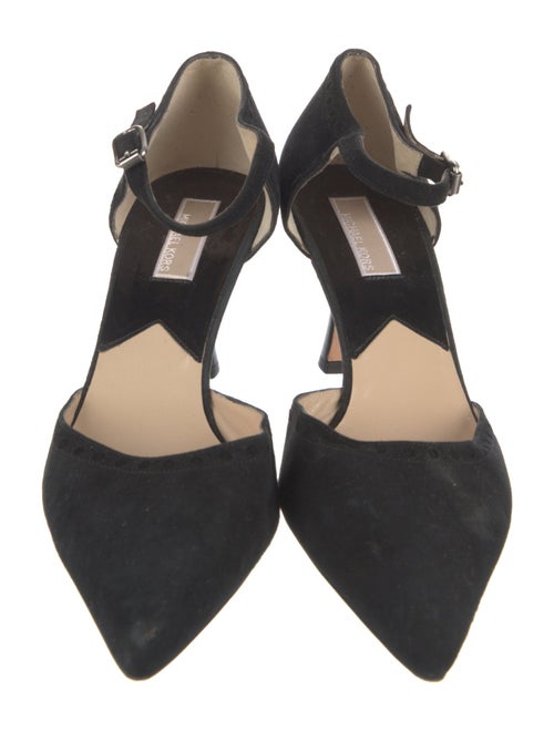 Michael Kors Suede Lasercut Accents D'Orsay Pumps