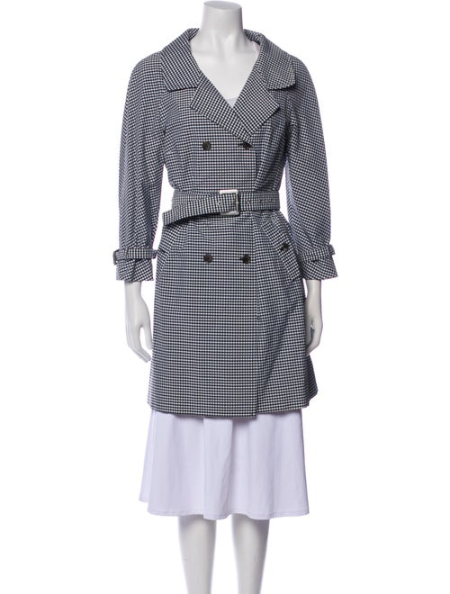 Michael Kors Plaid Print Trench Coat