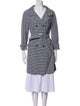 Michael Kors Plaid Print Trench Coat