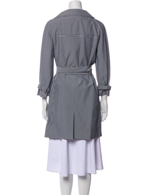 Michael Kors Plaid Print Trench Coat