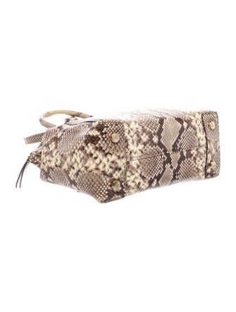 Michael Michael Kors Embossed Leather Top Handle Bag