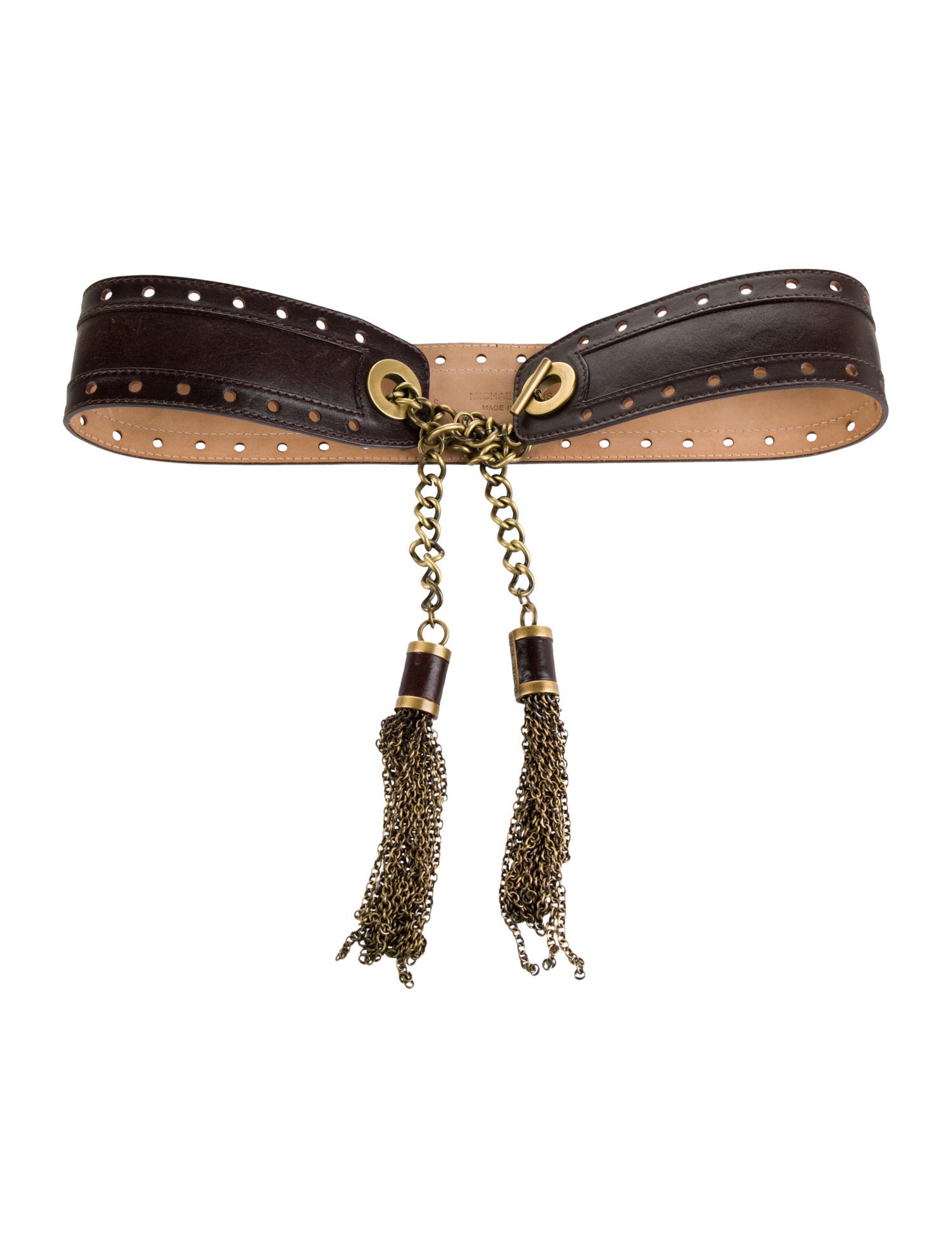 Michael Kors Wide Leather Waist Belt