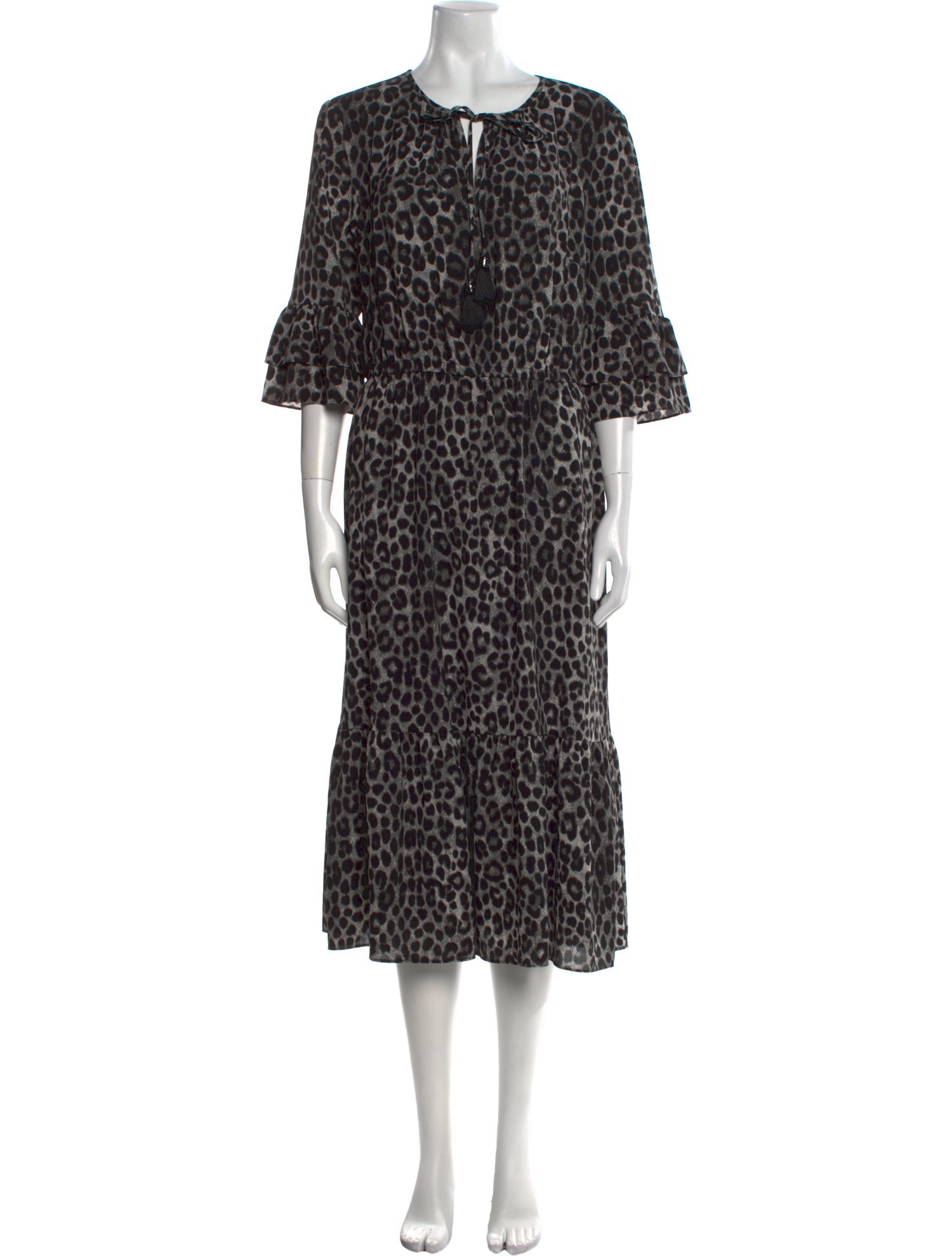 Michael Kors Animal Print Long Dress