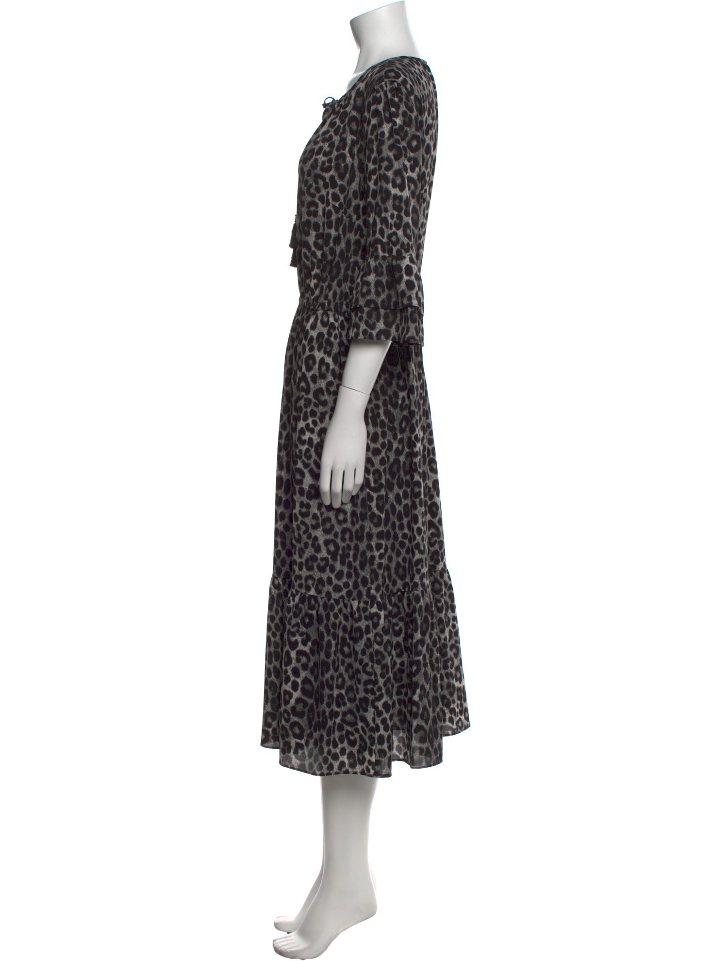 Michael Kors Animal Print Long Dress