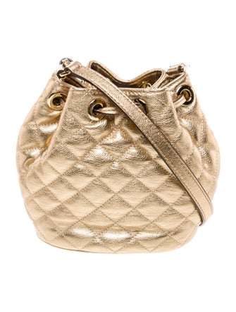 Michael Kors Leather Bucket Bag