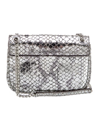 Michael Kors Embossed Leather Shoulder Bag