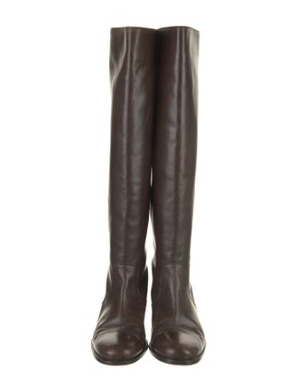 Michael Kors Leather Riding Boots