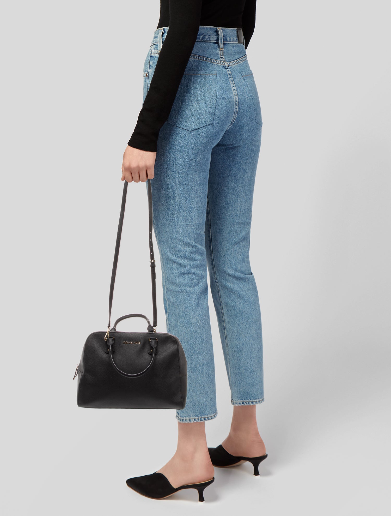 Michael Kors Saffiano Leather Top Handle Bag