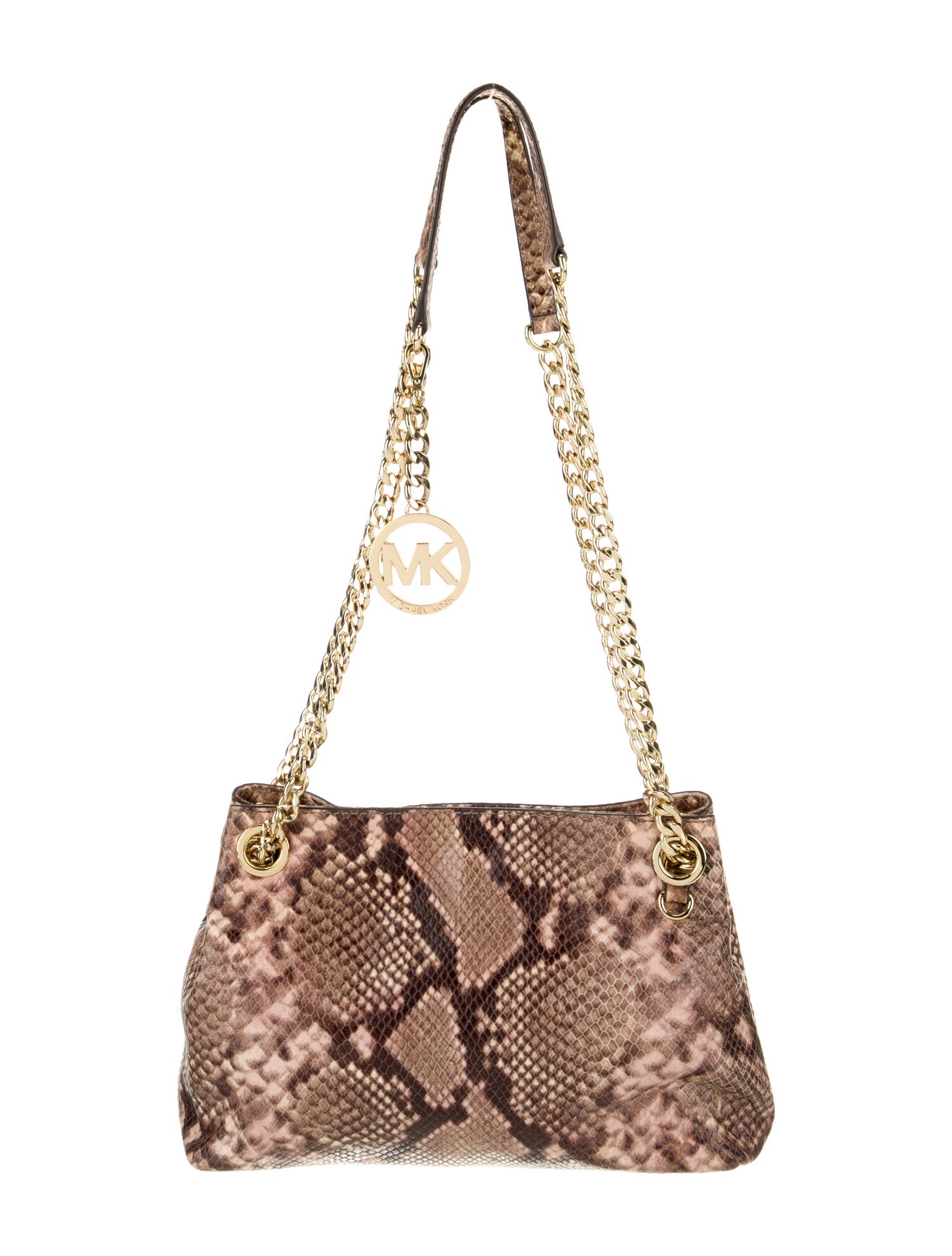 Michael Michael Kors Embossed Leather Shoulder Bag