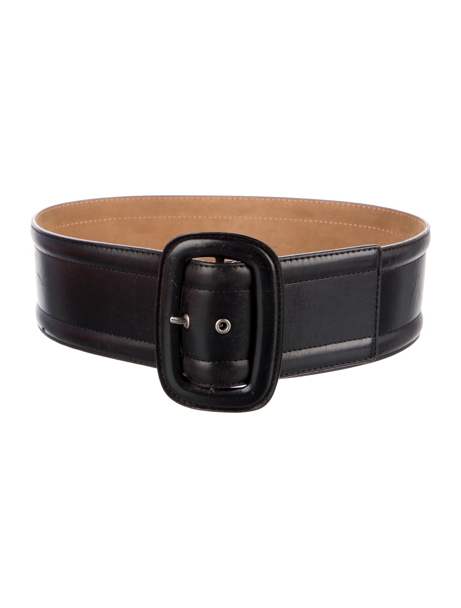 Michael Kors Wide Leather Waist Belt